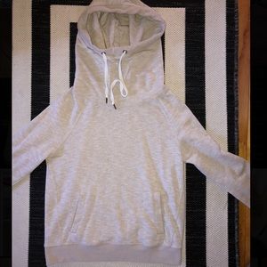 Cowl Neck String Hoodie